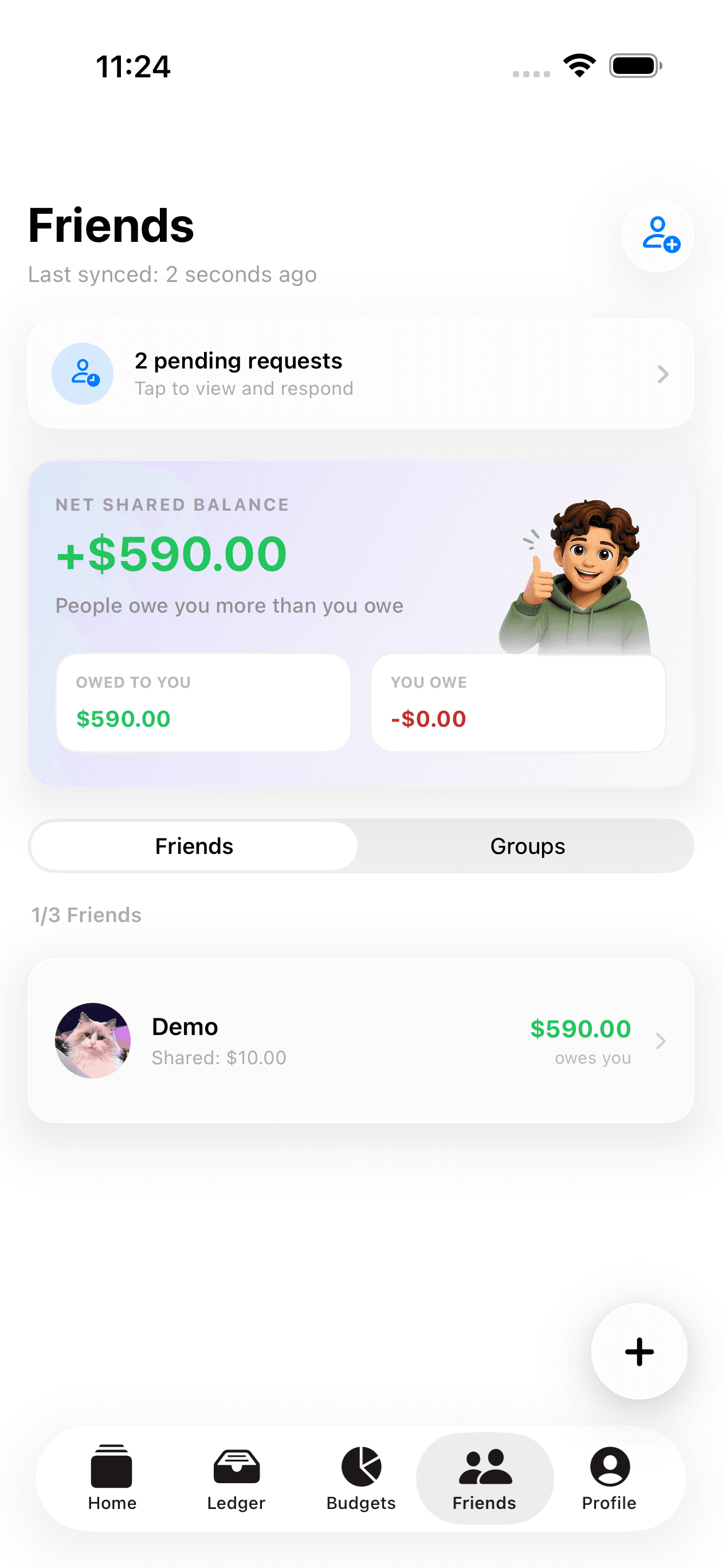SlipSync Friends list preview