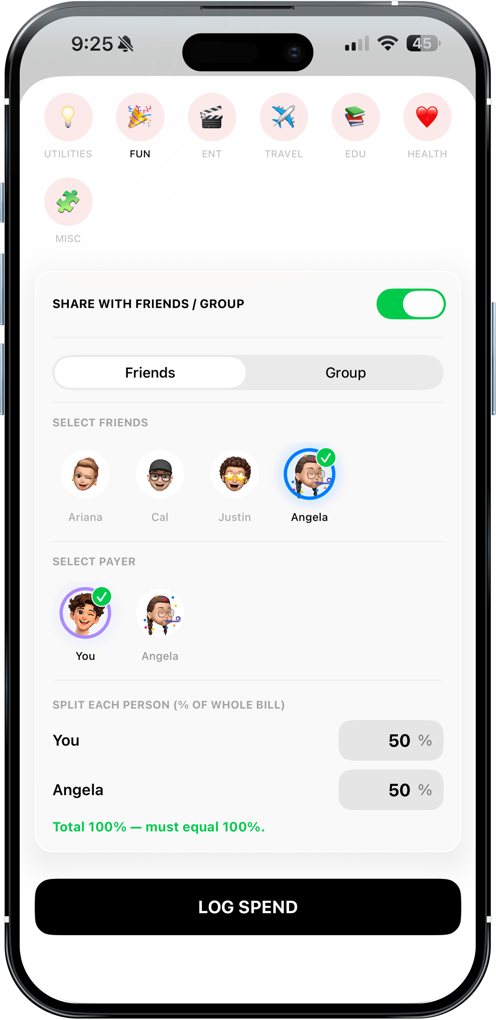 Real-Time Shared Expenses